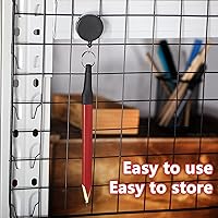 Vista 7 de 14 Lápices de Carpintero, 7 Pulgadas Octagonales Planos Negros Duros para Carpintería y Construcción, Lápices Resistentes con Sacapuntas