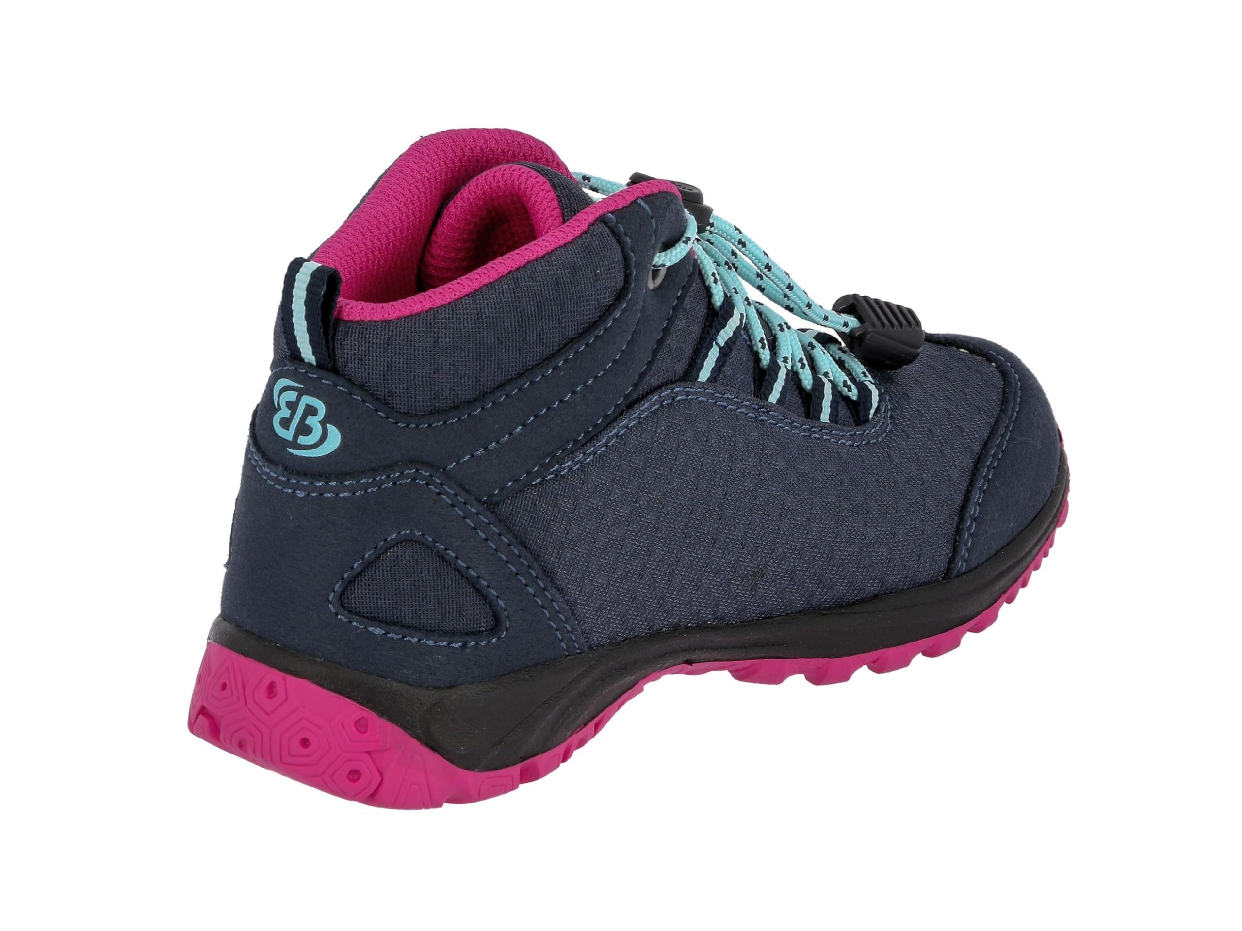Brütting Guide High Kinder Trekking- & Wanderstiefel, Marine Pink Türkis, 30 EU