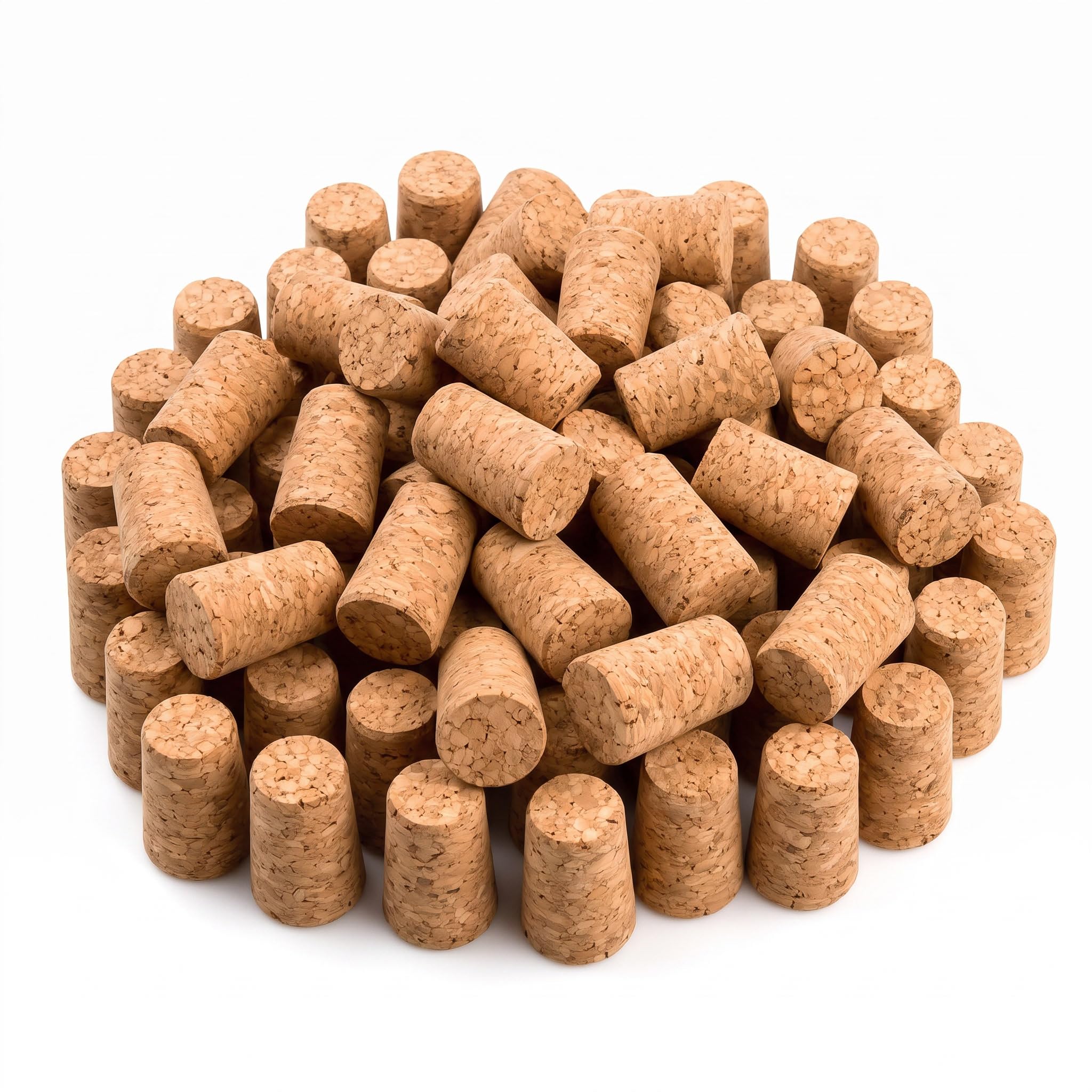 50-Piece Tapered Corks for Crafts and DIY Projects