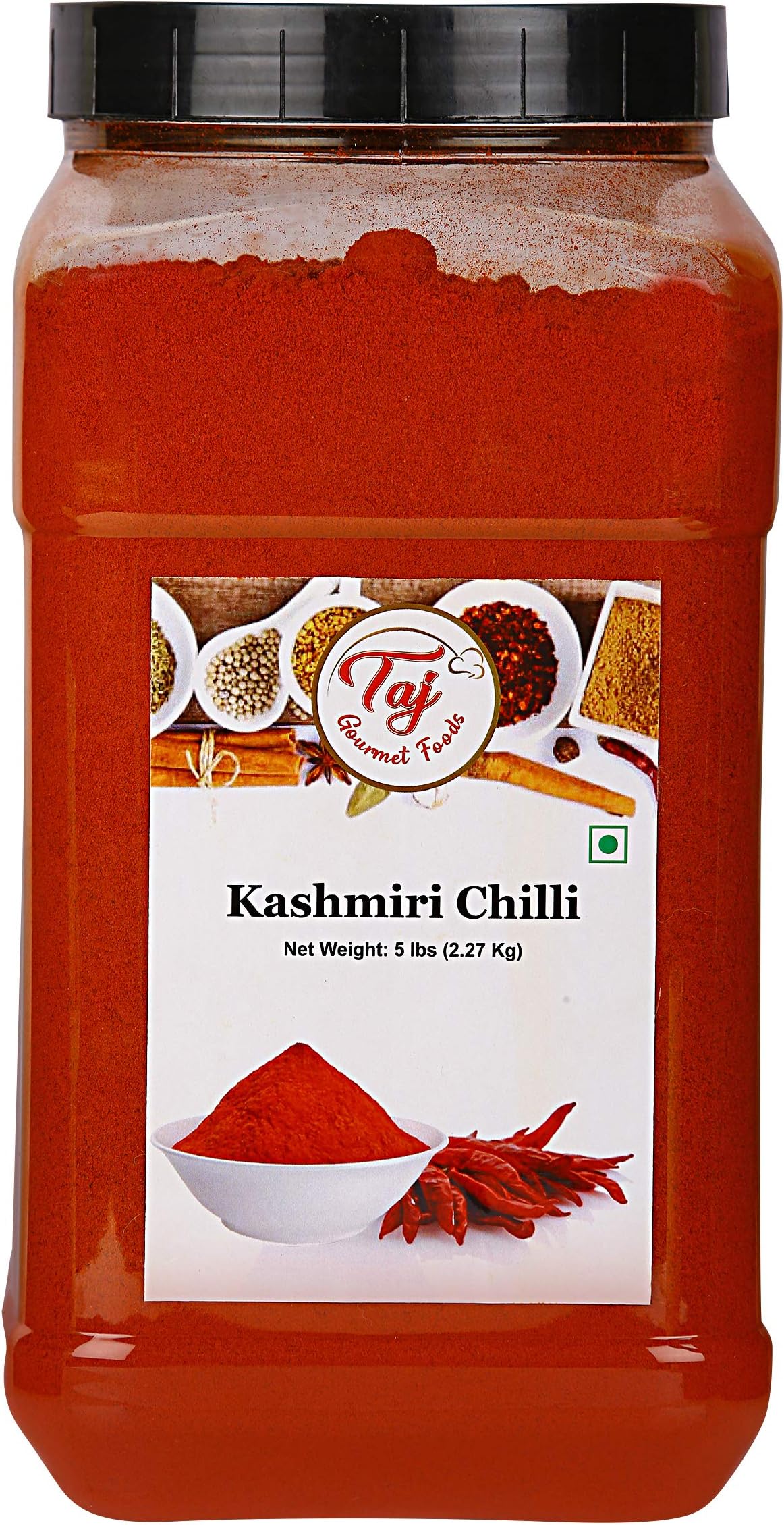 Spicy World Kashmiri Chilli Powder (Chili) 1 Pound Bulk