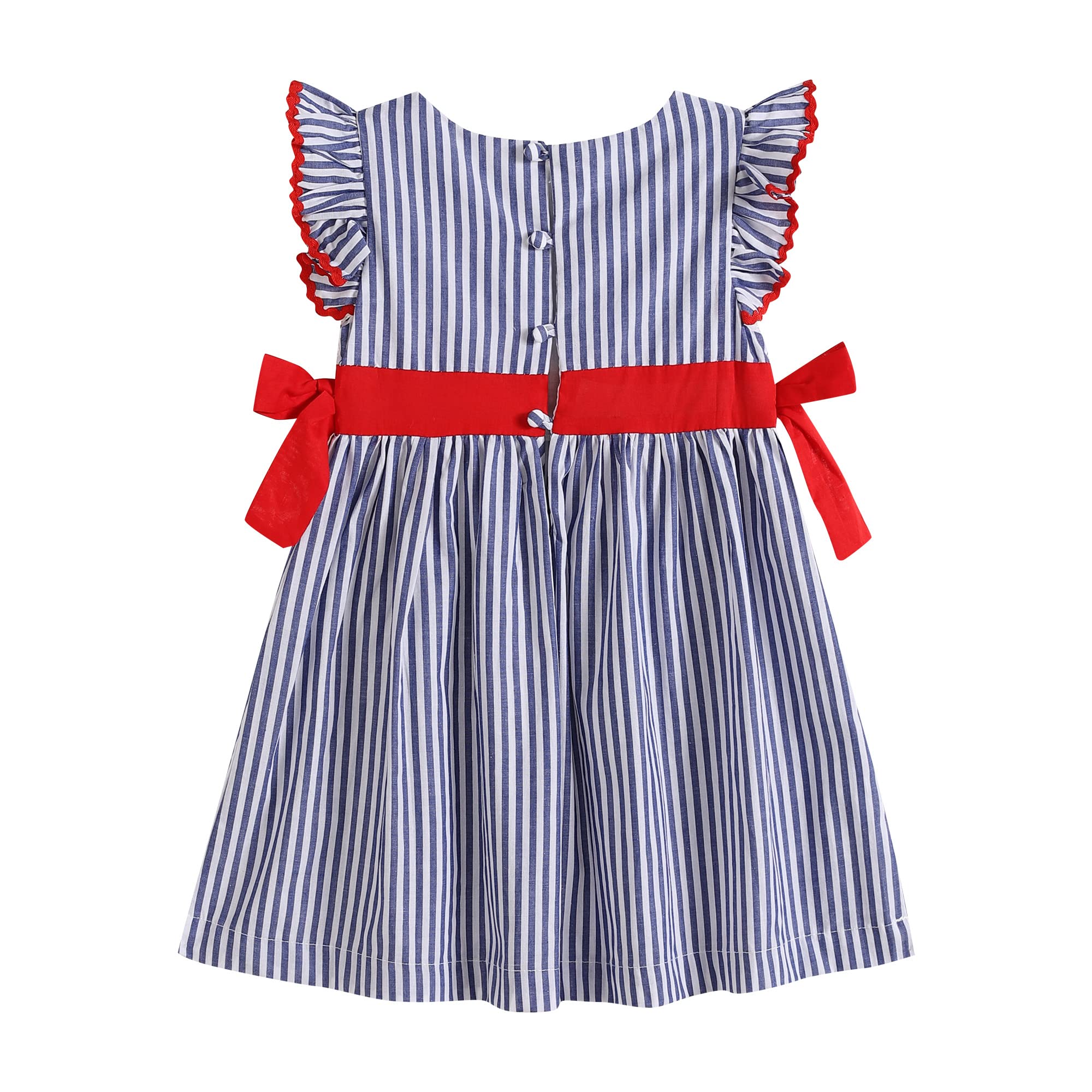 Lil cactus Baby-Mädchen-Rüschenkleid mit Schleifen