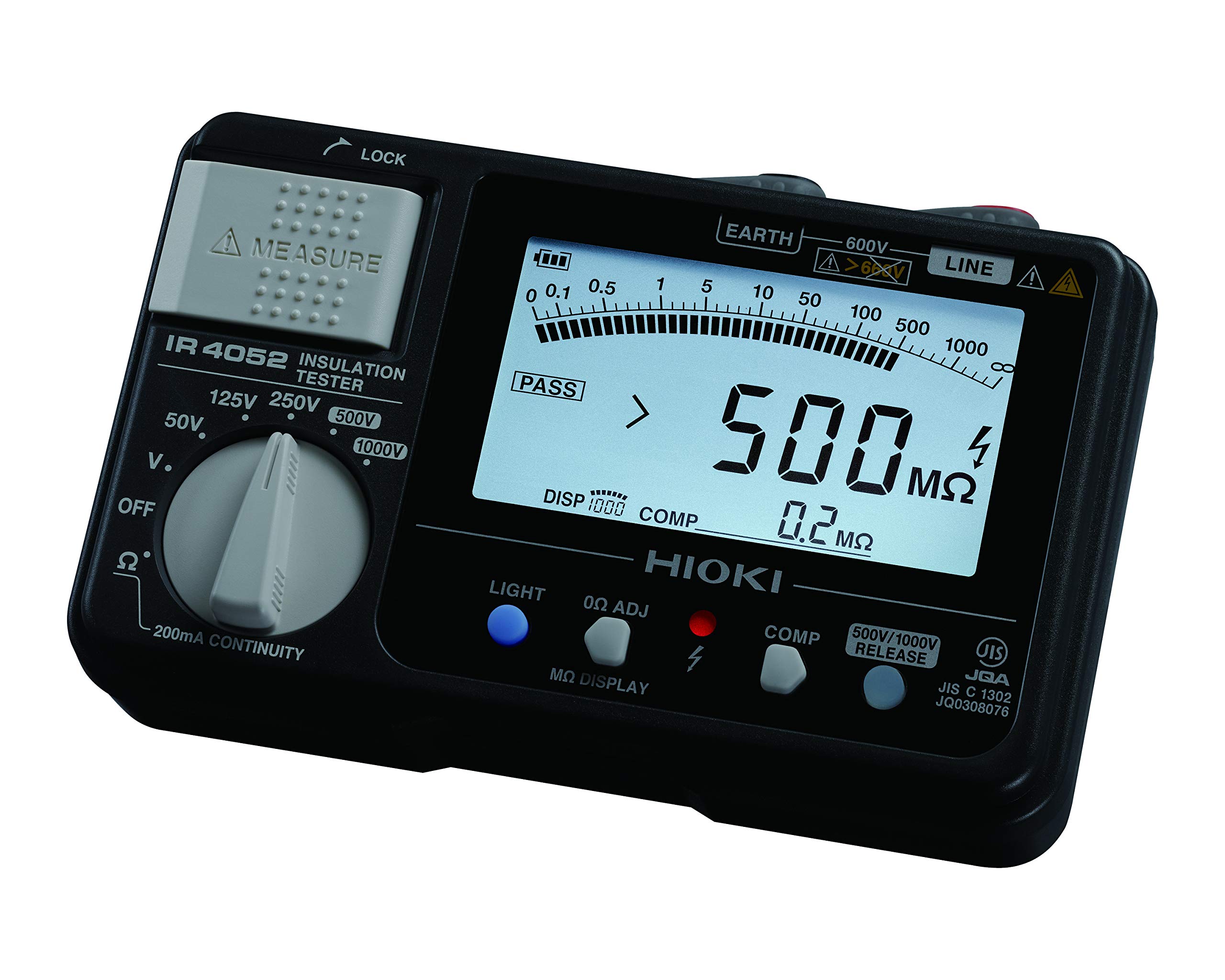 Amazon | HIOKI (日置電機) 絶縁抵抗計 IR4052-11 5レンジ デジタル  