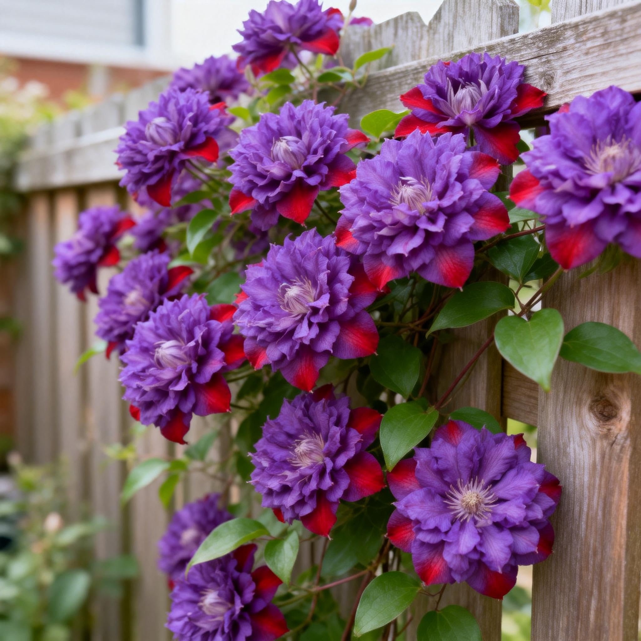 Perennial Clematis Bulbs&Climbing Flowers-Rare and Beautiful Clematis Plants in Bulk- Planting for Stunning Garden Displays-6bulbs-G