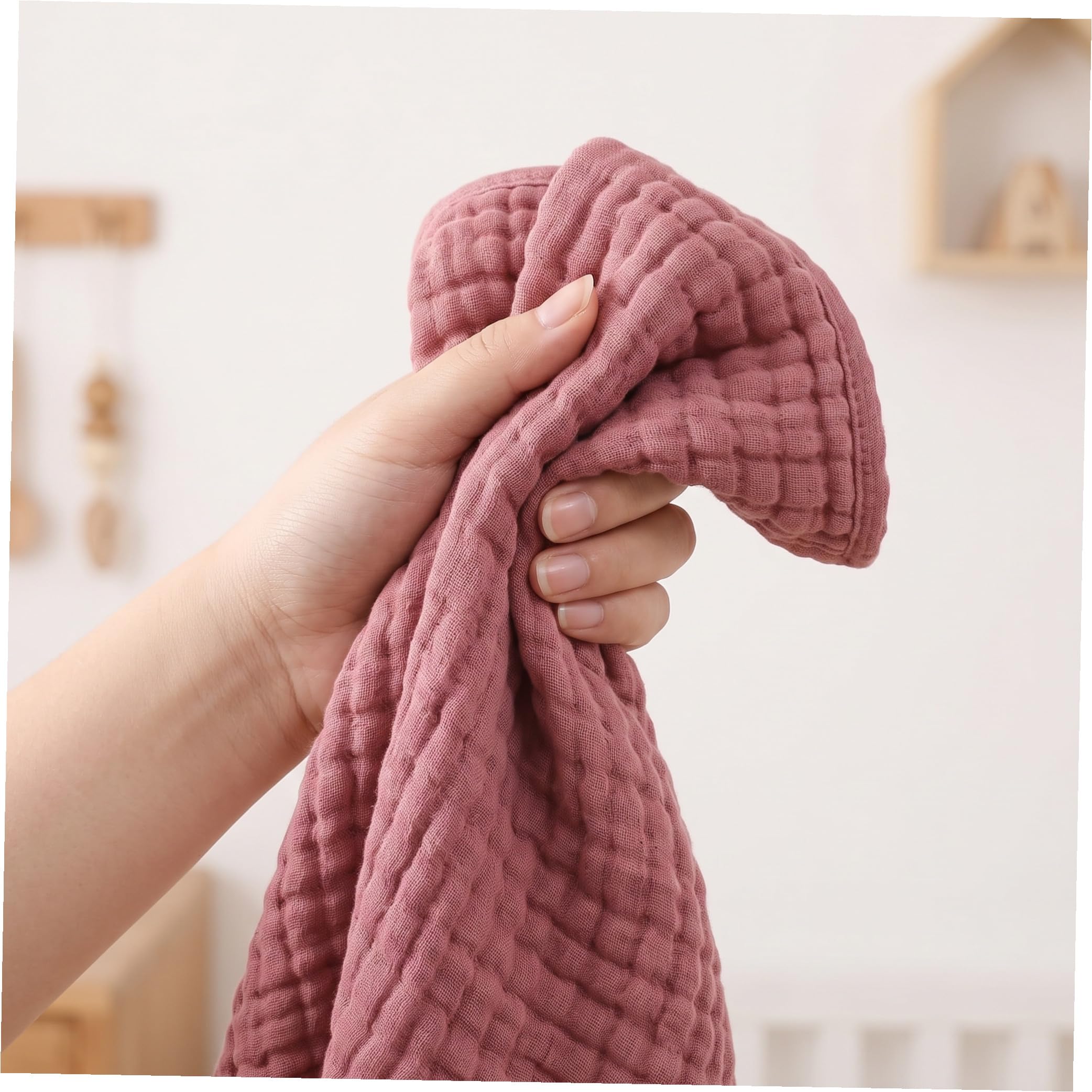 12 Piezas Paños de Muselina para Recién Nacido, Suaves y Absorbentes, Protección Integral y Fácil Cuidado para Piel Delicada