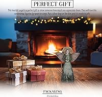 Vista 3 de Pavilion Gift Company Mom-Adorno de ángel de 5.5", multicolor