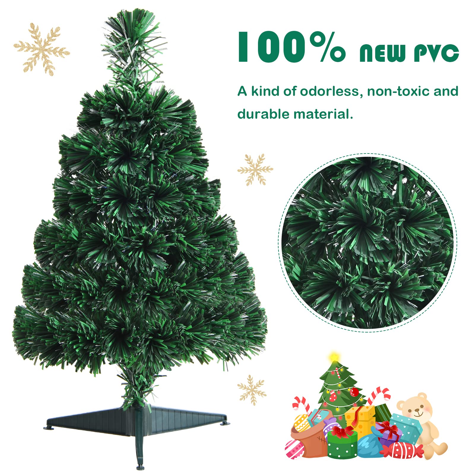 Künstliche Weihnachtsbäume mit 60 PVC-Zweigspitzen