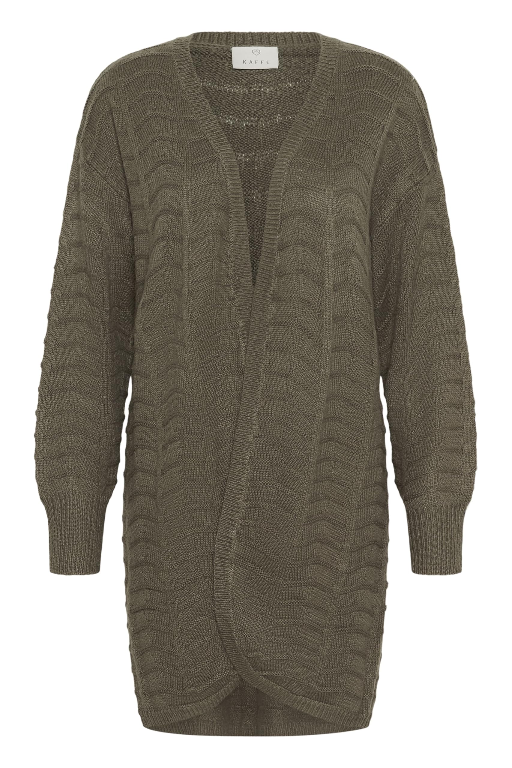 Kaffe Green Cardigans, Female, L, Kaemria Knit Cardigan