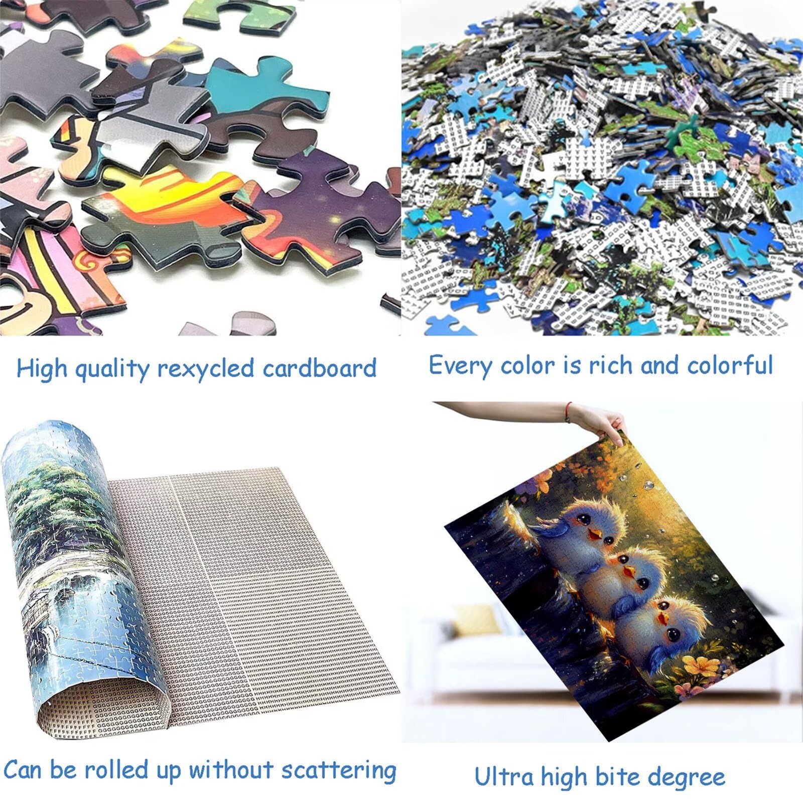 Puzzle 3000 elementów śliczne puzzle dla dorosłych ptak 122 x 81 cm Unikalne rzemiosło klasyczne 3D drewniana układanka do rodzinnych gier aktywnych, układanka zrób to sam do dekoracji ścian domu