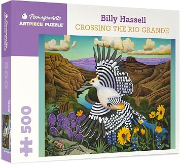 Pomegranate 500-Piece Jigsaw Puzzle for Adults, Billy Hassells Crossing The Rio Grande, Large Piece Puzzle, Matte Finish, Snug Fit