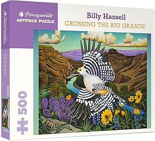 Pomegranate Billy Hassell: Crossing The Rio Grande 500-Piece Jigsaw Puzzle