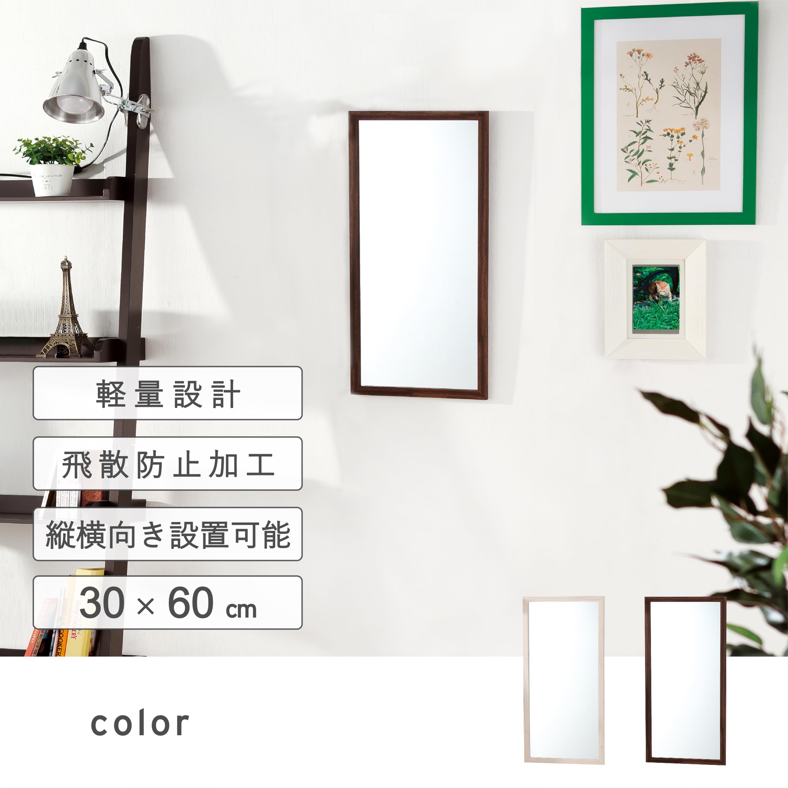 Amazon.co.jp: 武田コーポレーション 【鏡・ミラー・姿見】 ウォール  