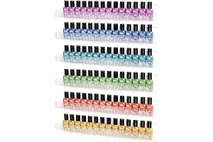 Acrylic Wall Mount Floating Shelf for Nail Polish Storage and Organization