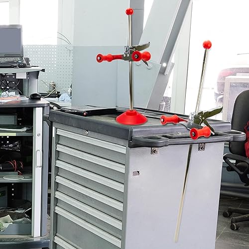 Miniatura 9 de AUTOSOLO Soporte ajustable para volante y depresor de pedal de freno, ajuste universal para automóviles, camiones y SUV