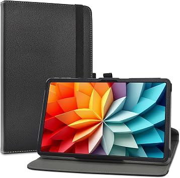 LiuShan Compatible with DOOGEE T36 Case,Blackview Mega2 Case,OSCAL Pad 100 Case,360 Degree Rotation Stand PU Cover for 12" DOOGEE T36/Blackview Mega2/OSCAL Pad 100/Blackview MEGA 2 WiFi Tablet,Black