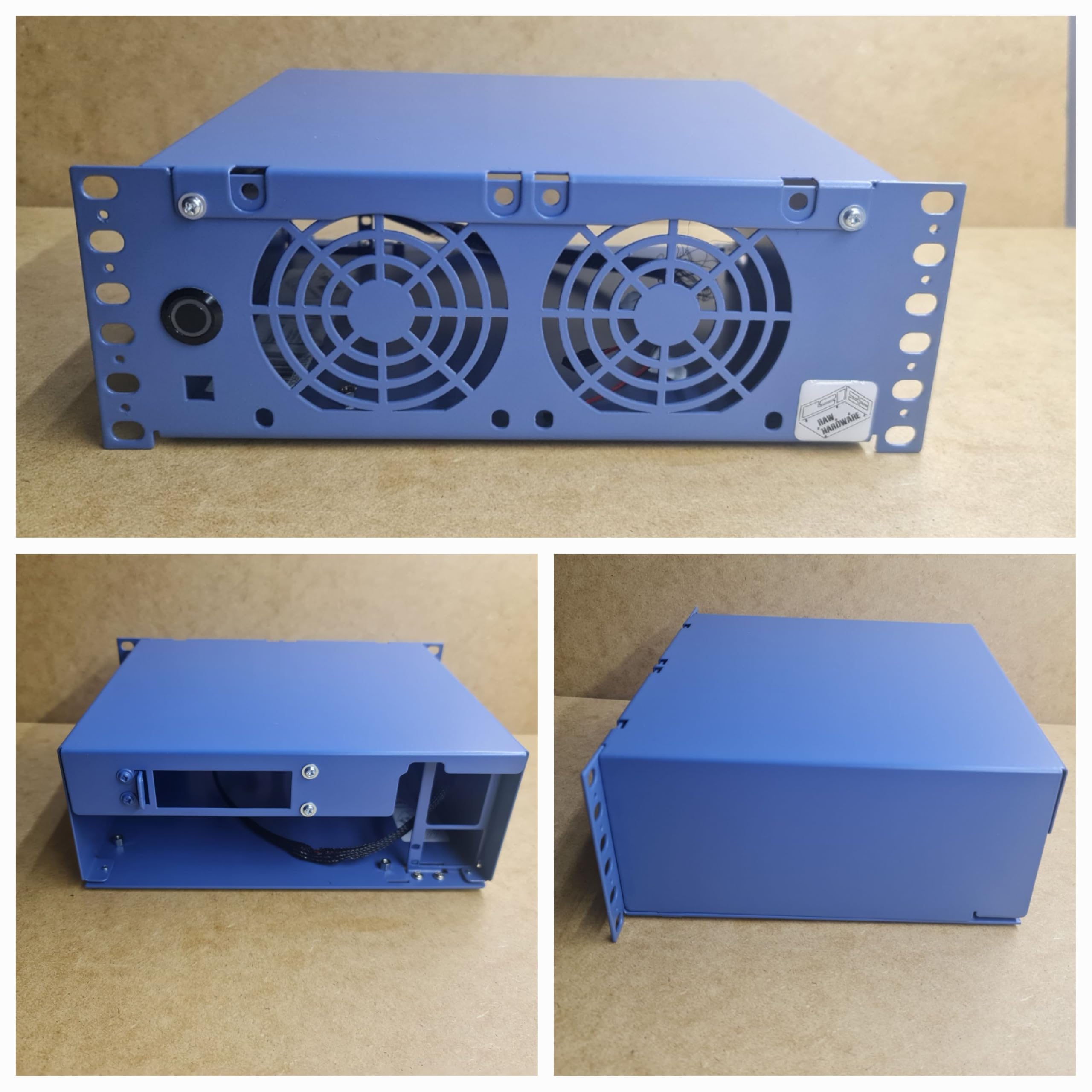 R-CASE 7 ITX 10" LONG RAL case 10 inch, 2U size, 1x GPU low profile, 1x FLEX ATX, 1xPCI-E, home lab, Server
