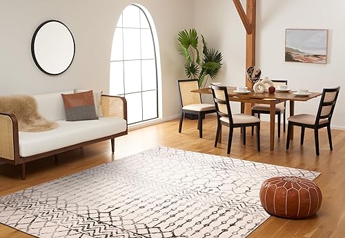 Miniatura 61 de SAFAVIEH - Alfombra de la colección Tulum, modelo TUL270C, diseño marroquí bohemio desgastado, no suelta pelusa y fácil de limpiar, ideal para sala