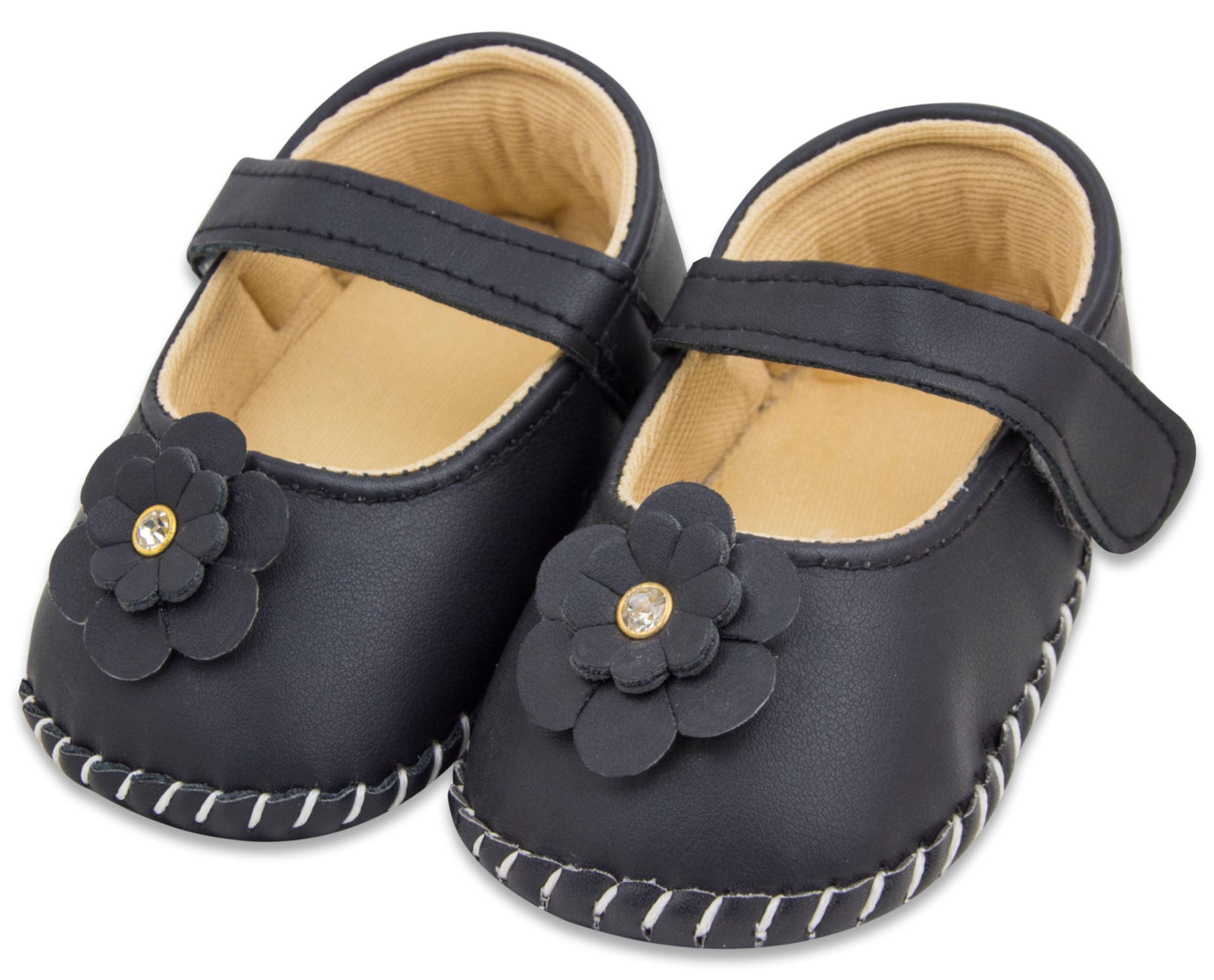 Neska Moda 18 To 24 Months Baby Girls Synthetic Leather Belly Sandal/Booties (Black)-BT2090 (B0CG3J5XXR) Amazon Price History, Amazon Price Tracker