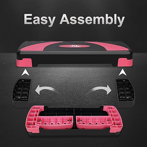 Miniatura 3 de Entrenador de plataforma escalonado aeróbico de entrenamiento de ejercicio ajustable