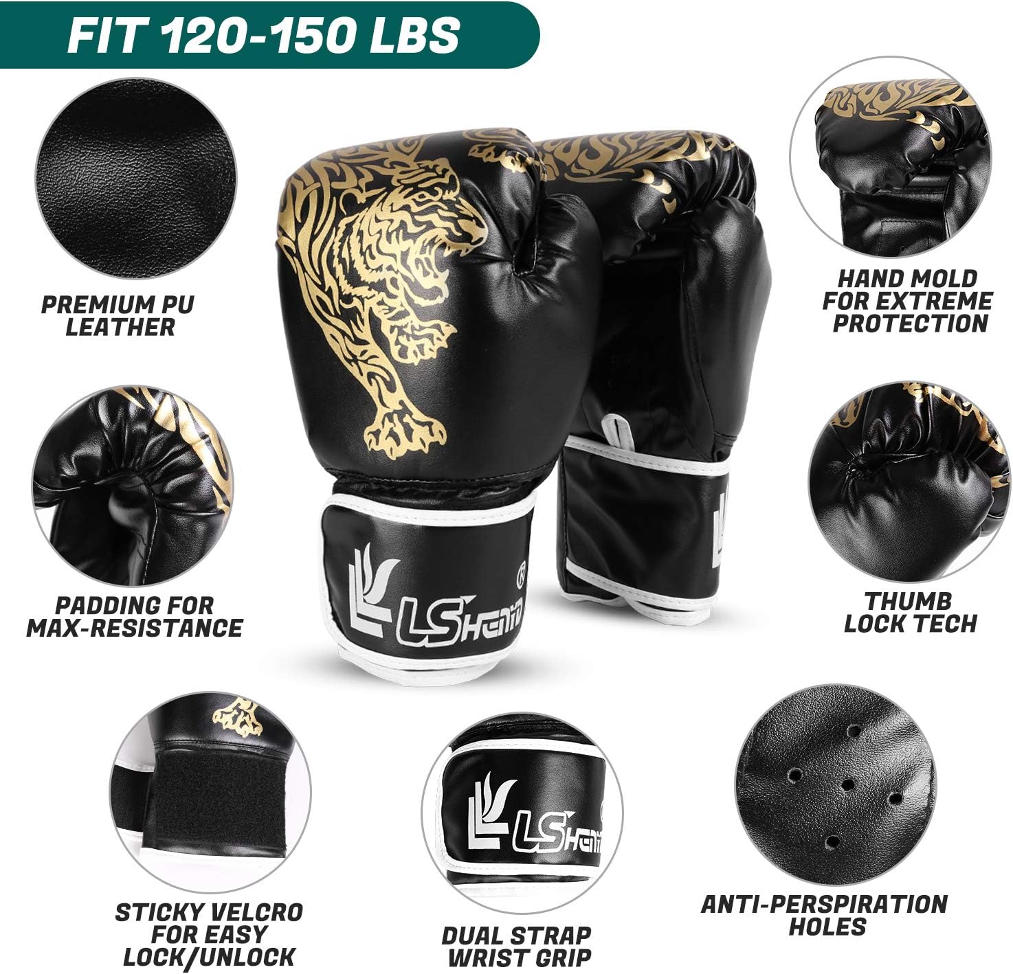 Odoland 6-In-1 Punching Bag Unfilled Set for Men and Women, 4FT Kick Boxing Heavy Bag with 12OZ Boxing Punching Gloves and Hand Wraps, Heavy Punch Bags Hanging Chains for MMA Karate : Sports & Outdoors