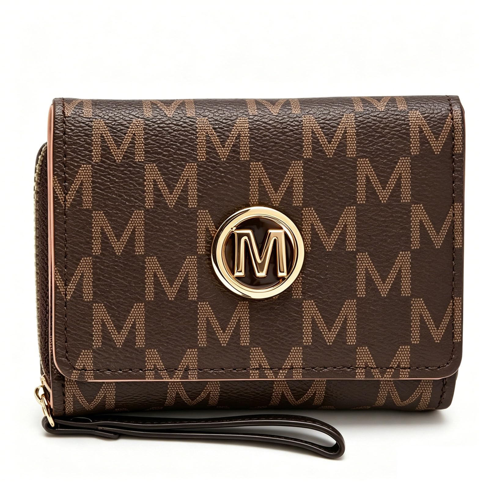 Wallet for Woman, Small Wallet for Women with Zipper, Mini Wallet for Women Coin Purse, Compact Folding Design for Daily Commute and Travel, Deep Brown Color-image-27