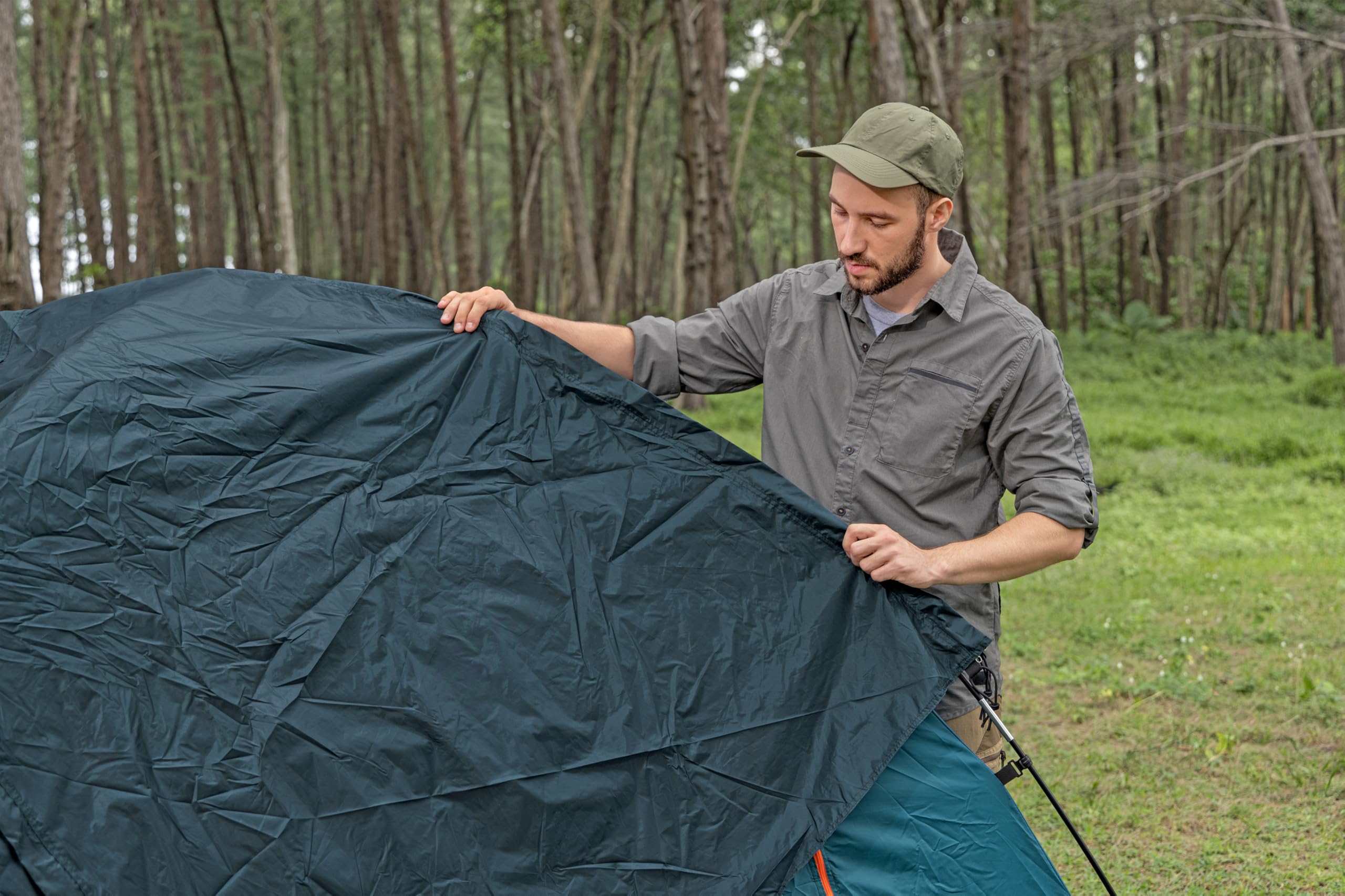 Bestway 68141 Tenda a 4 posti Alpine Dome - 2,10 m x 2,40 m x 1,40 m, verde