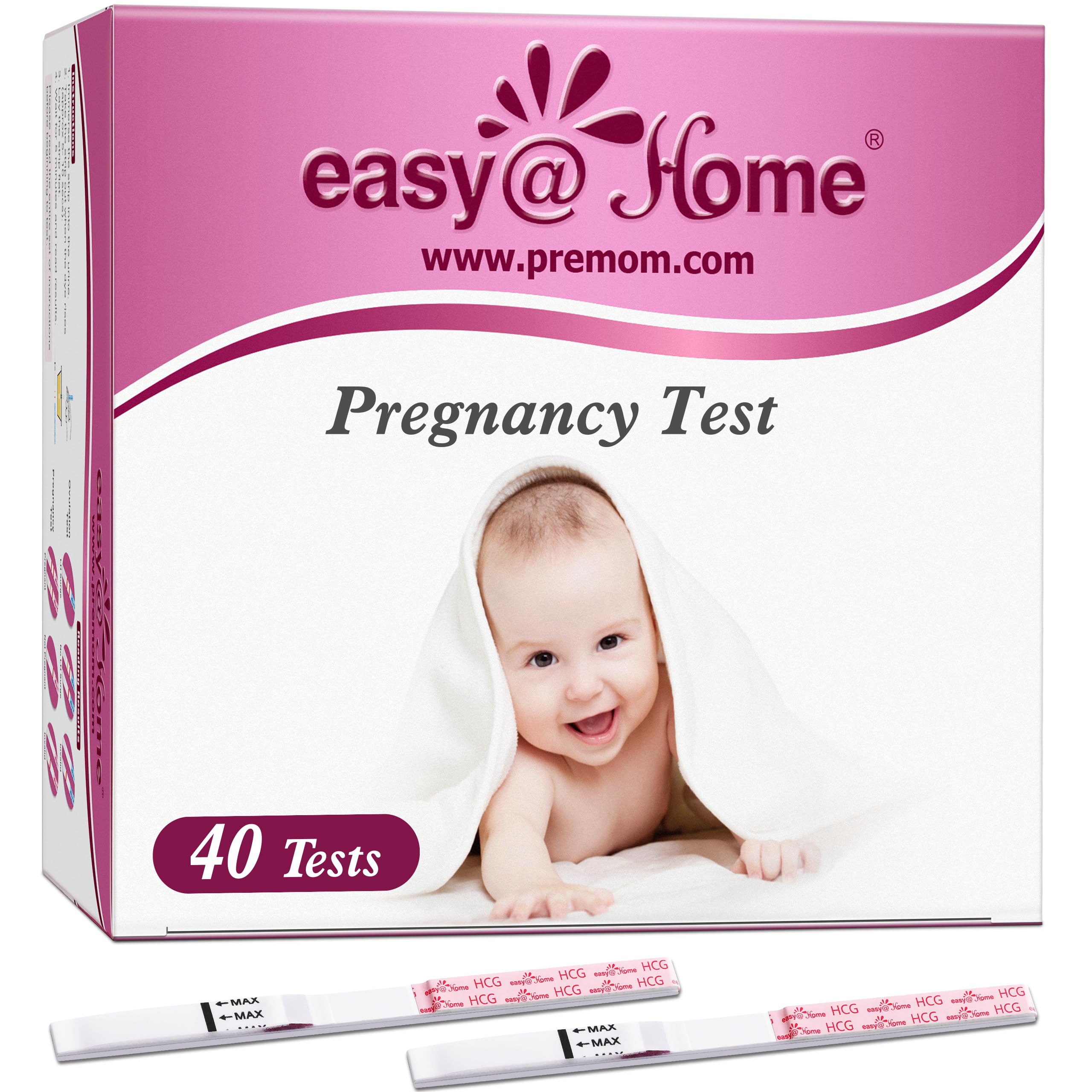 Easy@Home Pregnancy Test Strips 40ct