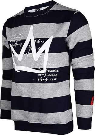 SCREENSHOT APPLIQUE F11966 Premium Fleece Streetwear Chenille EMB Crew Neck Sweatshirt - Classic Fit
