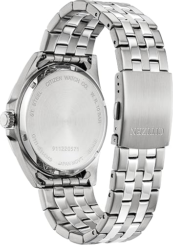 Miniatura 2 de Citizen Reloj de cuarzo para hombre, acero inoxidable, clásico, tono plateado (Modelo BI5050-54E), Tono-plateado, Classic