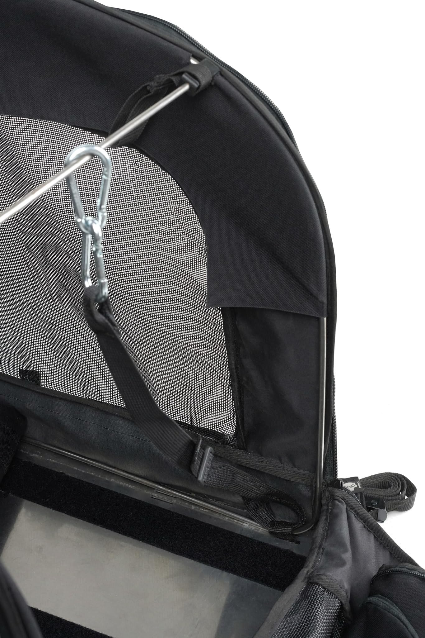 Borsa Moto per Cani XL - Trasportino per Cani Grandi fino a 36kg - Aggancio Universale Sissy Bar e Portapacchi - Cordura 1500D, Fondo in Alluminio Rigido e Massima Ventilazione Professionale