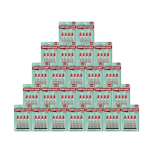 Miniatura 8 de Super Glue Liquid, Superglue multiusos 0.11 oz (12 tubos), adhesivo instantáneo de cianoacrilato para plástico, madera, metal, reparación