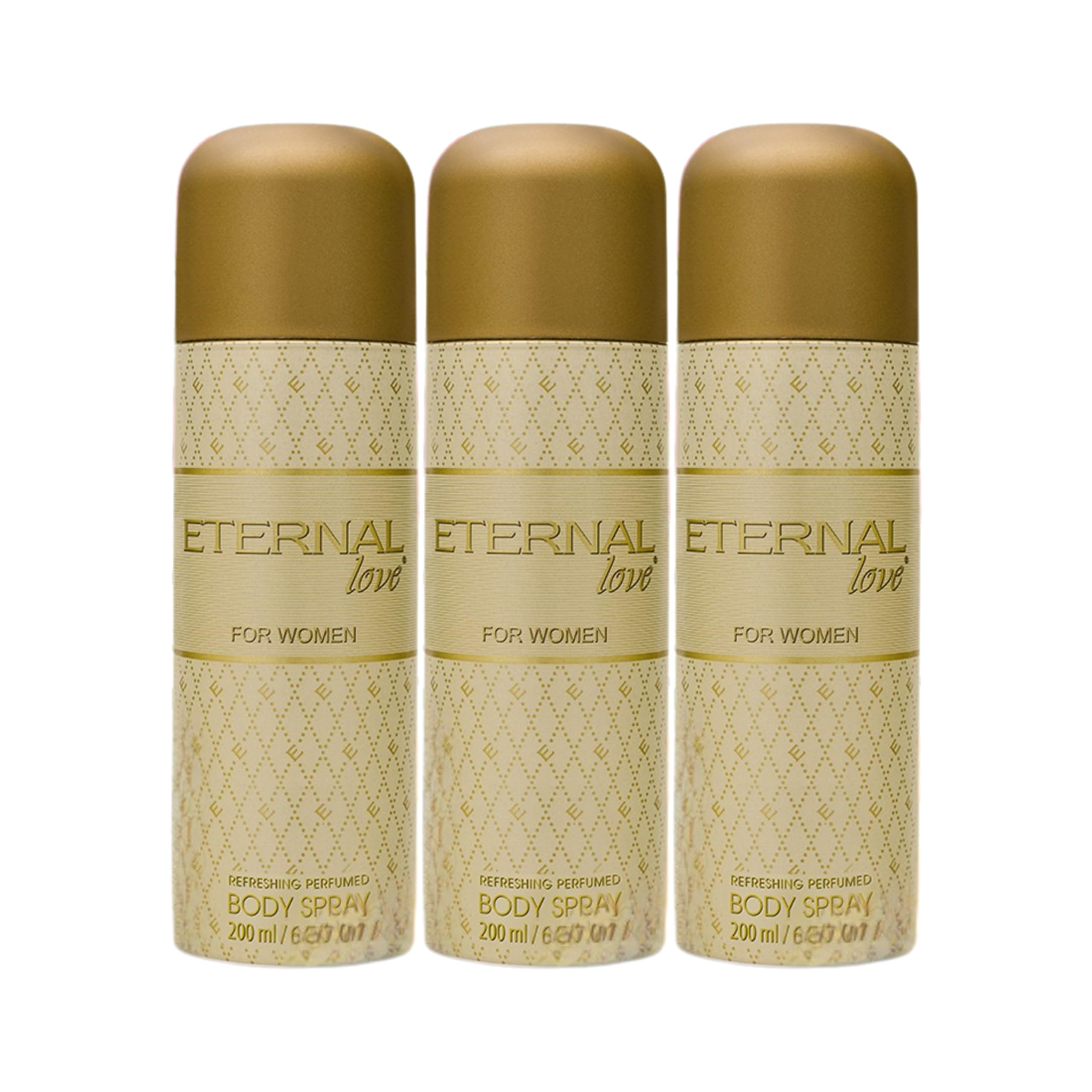 Eternal Love - Body Spray for Women | Long-Lasting | Fresh & Enchanting Signature | Travel-Friendly Grooming Essential | Peach, Mandarin, & Amber Fragrance | All-Day Freshness | 200ml (Pack of 3)-picture-12