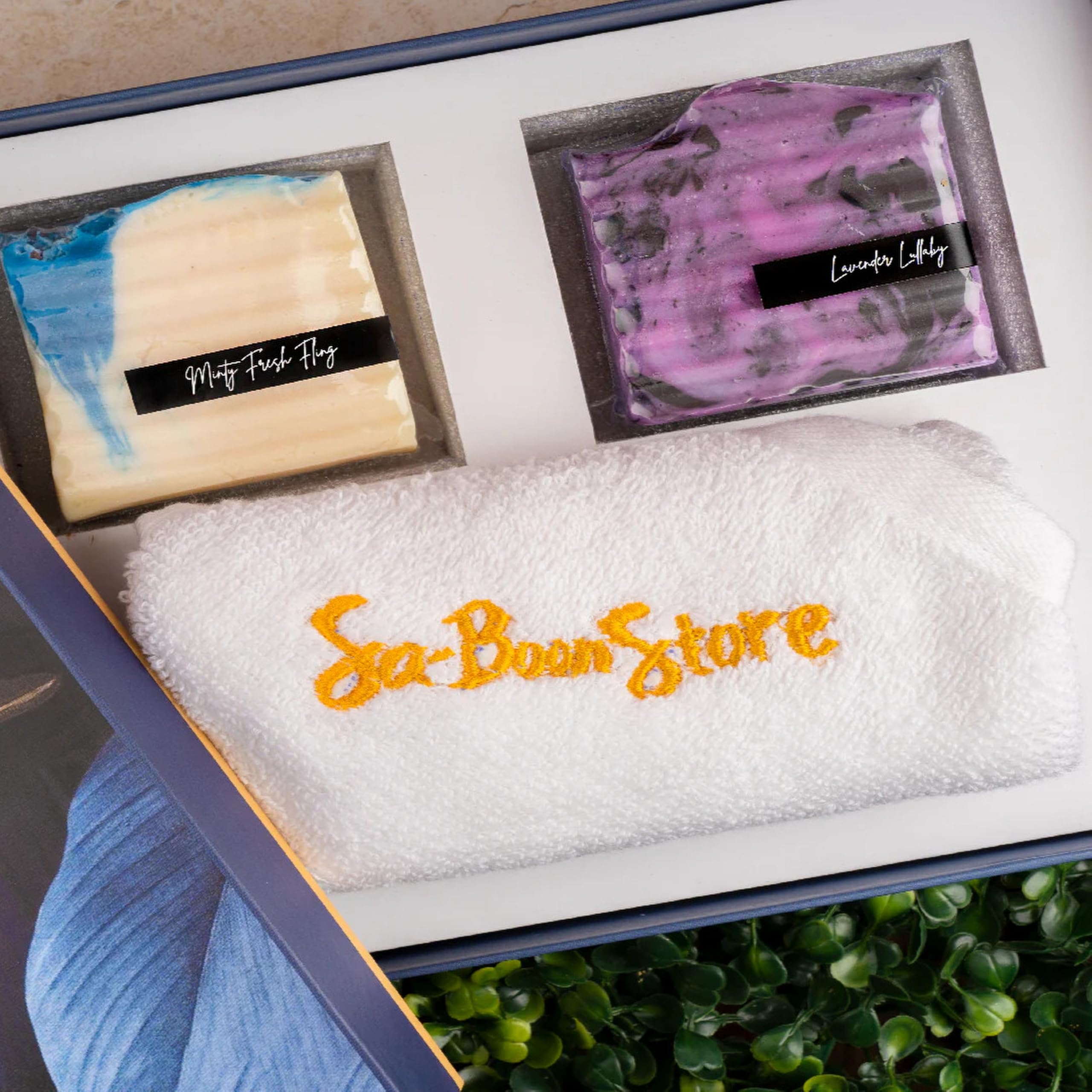 Balancing Soap Gift Set includes Two Organic Bar Soaps Sulphate Free, Paraben Free, Vegan Glowing Skin and 1 Plush Towel Best for Gifting for Men & Women-image-36