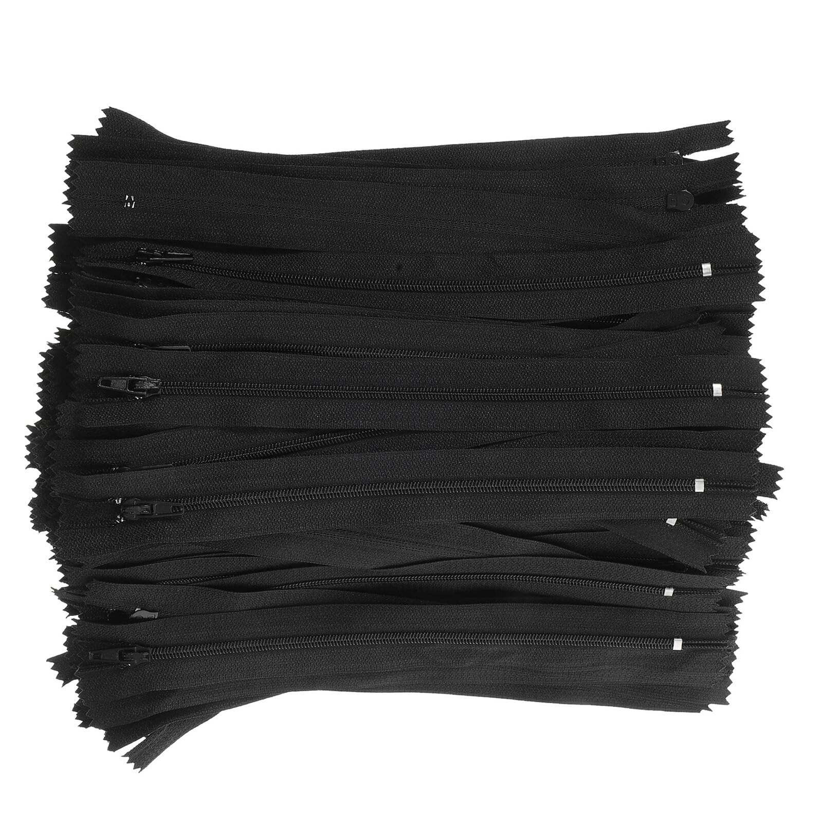 HOMSFOU 200 Pezzi Zipper Invisibile Materiale Da Cucire Cerniere Sostituibili Cerniere Invisibili Cerniera Artigianale Da Cucire Black