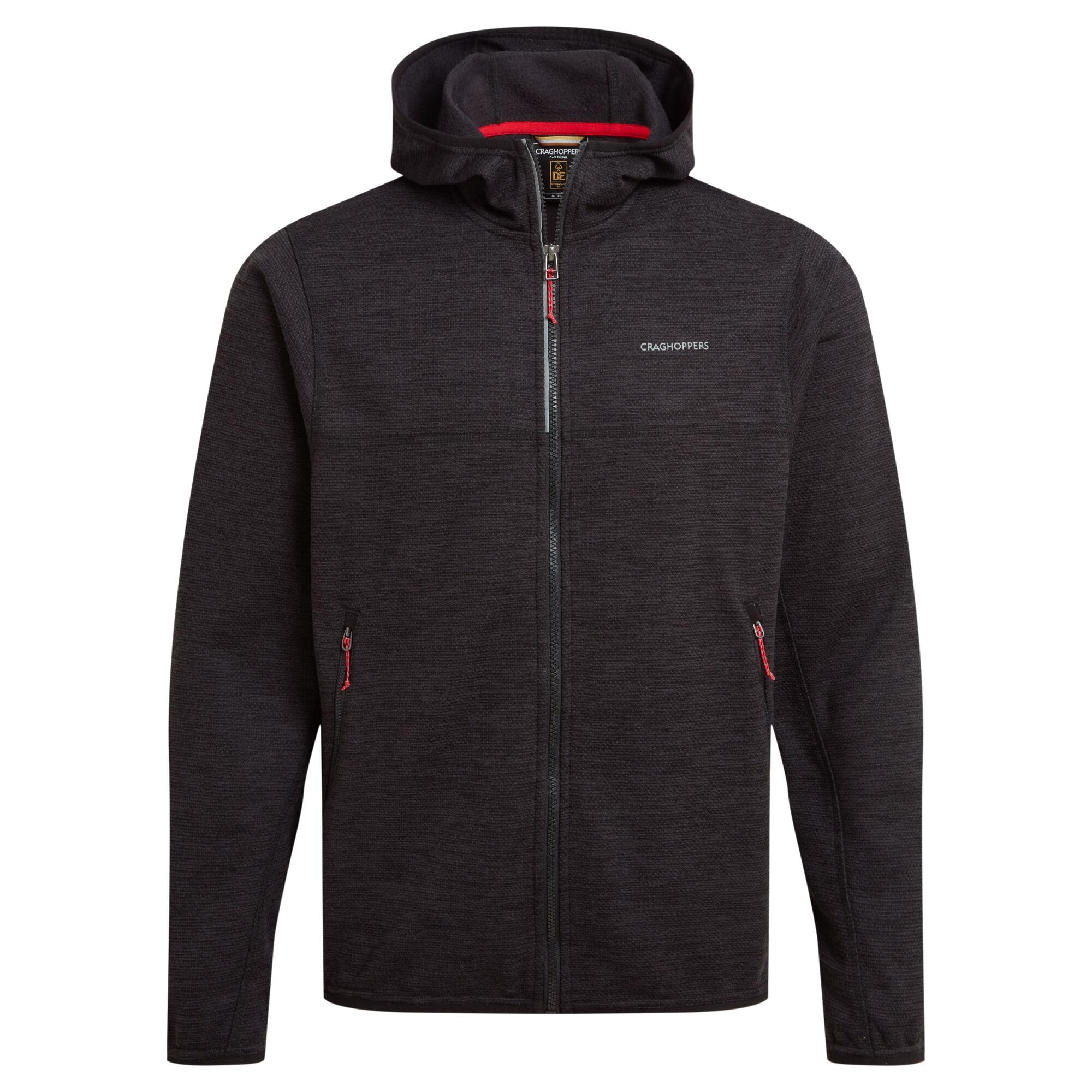 Craghoppers Men's Black Pepper Travos Hooded Jacket: : :, Colour: B Extra Large