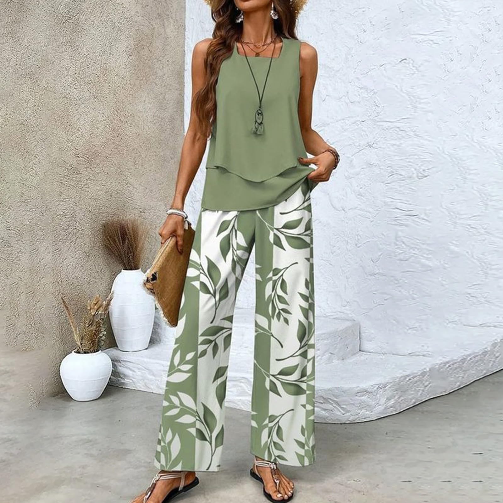 Generico Completo Donna Elegante Cerimonia Completi Donna Con Pantaloncini V-Neck Maniche Corte Tuta Eleganti Pulito Set Tuta Coordinato Vestiti Curvy Sempre Indossabile