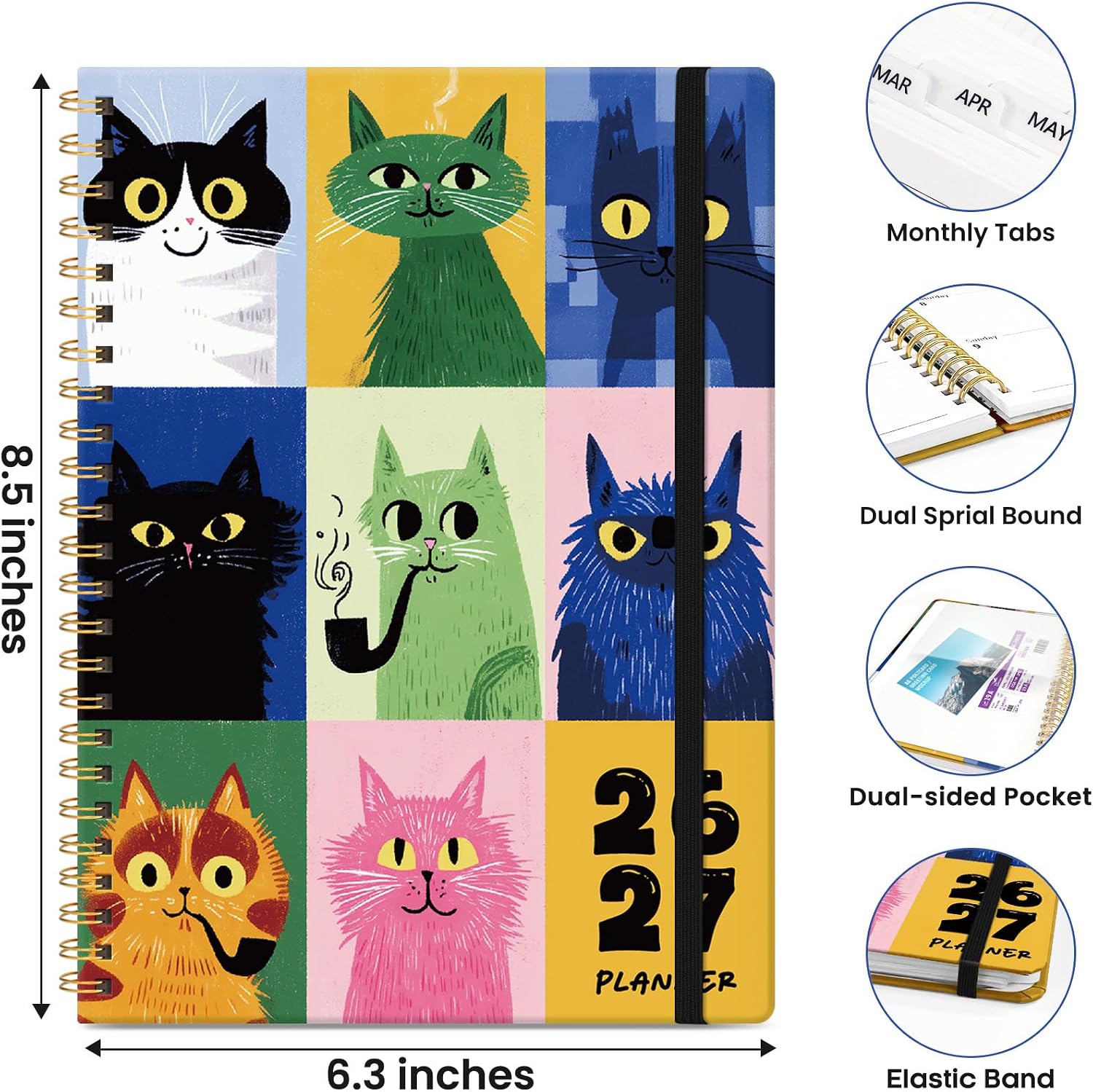 ZOTIA Academic Planner 2026-2027, Monthly & Weekly Jul 2026-Jun 2027 image 4