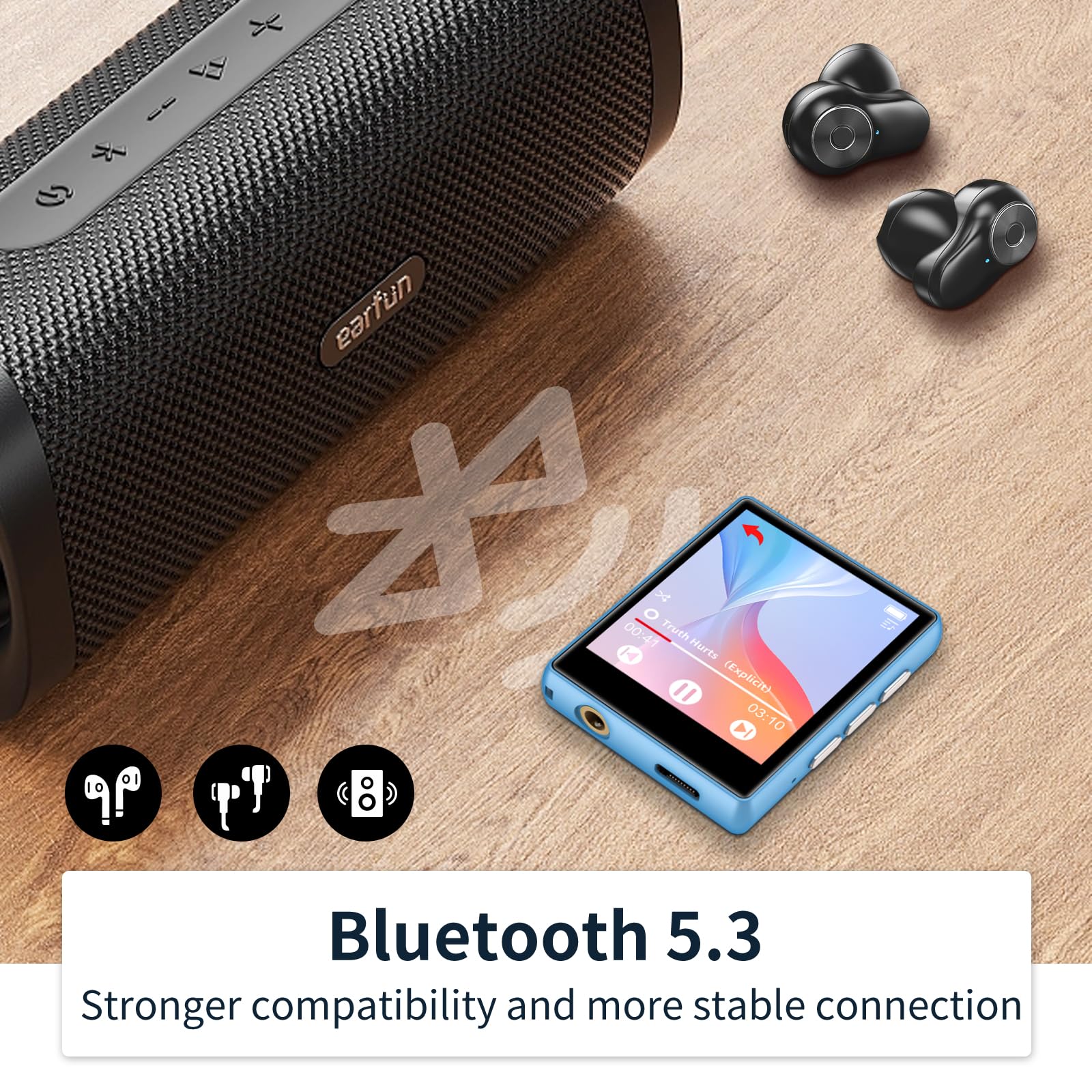 Amazon.com: 80GB MP3 Player with Bluetooth and WiFi, Diofox 4-Inch