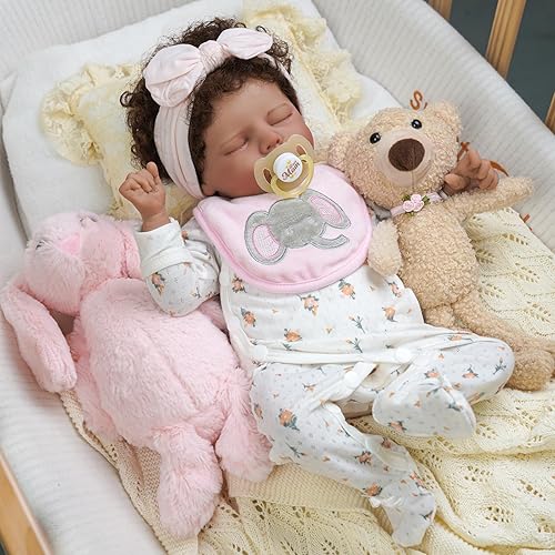 BABESIDE Muñecas realistas de bebé recién nacido, muñecas de bebé recién nacidas realistas de 17 pulgadas, muñecas de bebé de la vida real con ropa