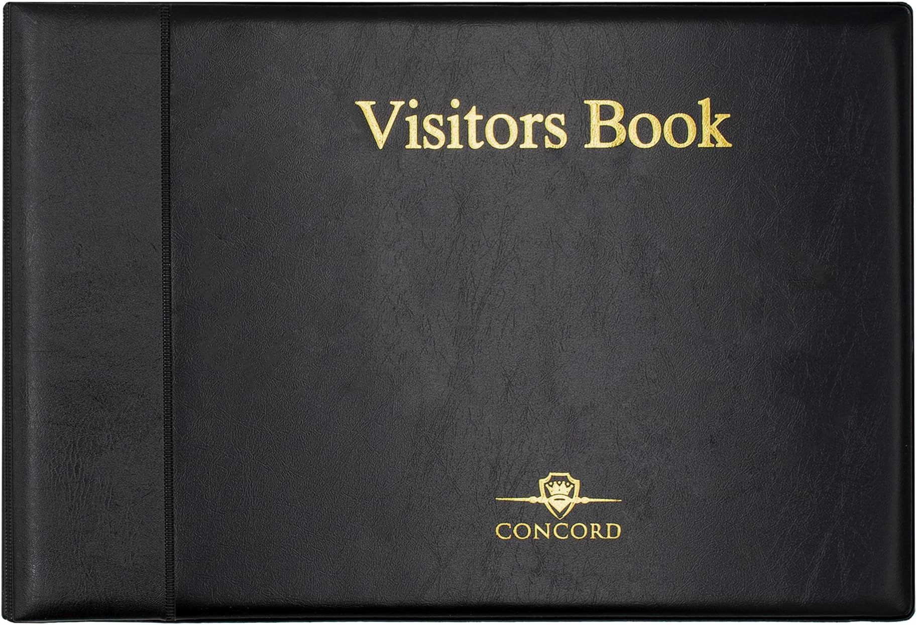 Pukka Pad, Concord Visitors Record Book – Refillable 3 Ring Binder with 50 Sheets, 2000 Entry Spaces, Black