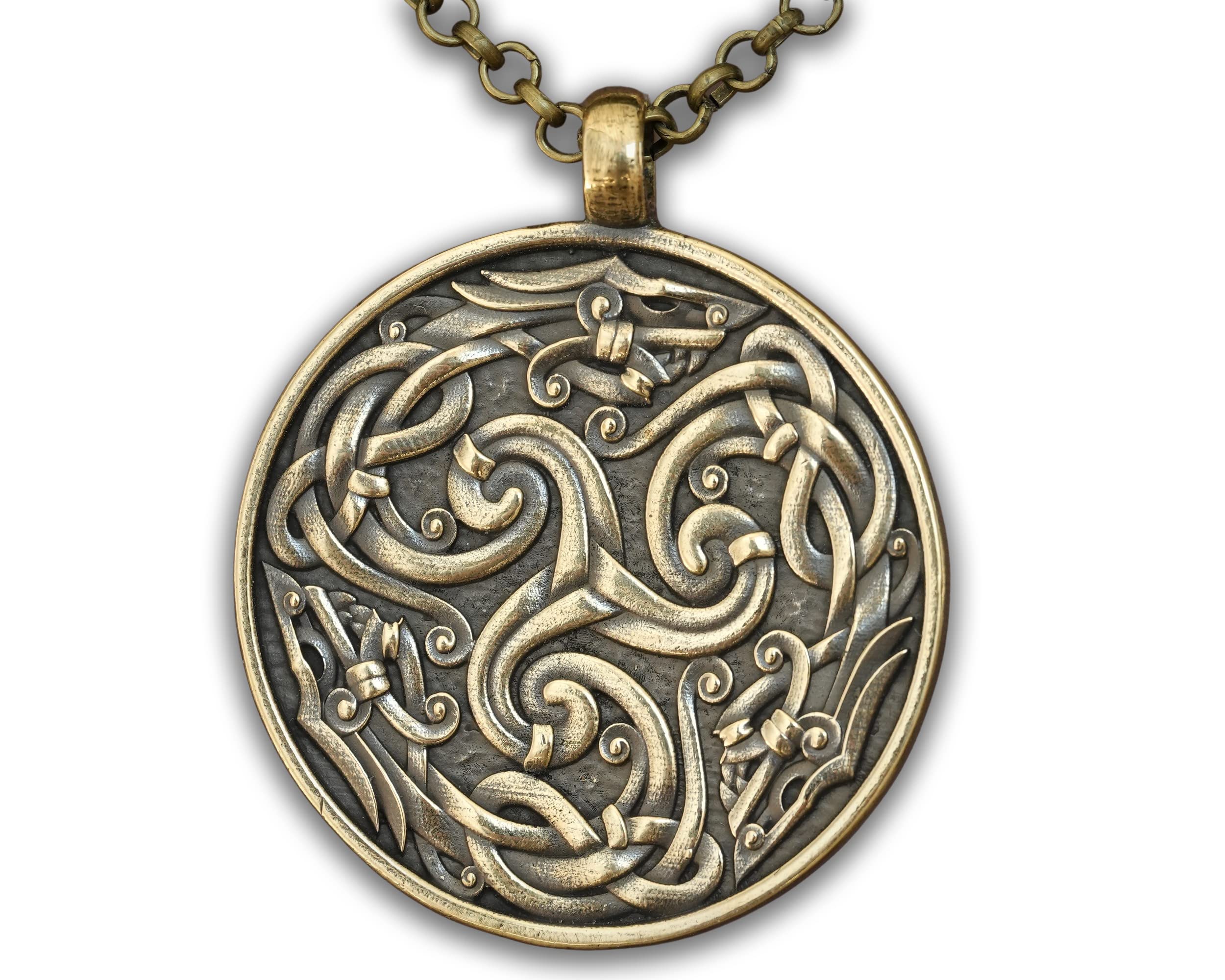 Baldur JewelryTriskele Spiral Pendant Necklace - Triskelion Necklace Celtic Spiral Jewelry - Triple Spiral Necklace - Spiral Necklace Pendant - Ancient Triskele Necklace - Triskelion Jewelry Gifts