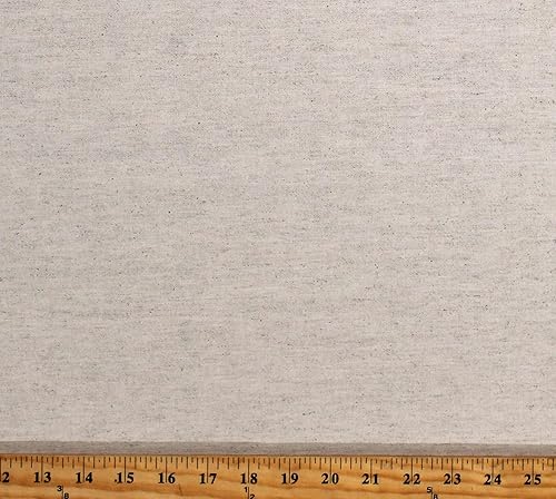 The Yard - Mezcla de lino con aspecto de muselina natural, 58 pulgadas de ancho, tela de linoalgodón (2921M-5F-avena)