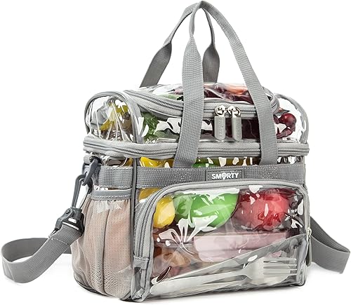 J.CARP Mochila Transparente Resistente de Alta Capacidad, Bolsa Duradera y Transparente