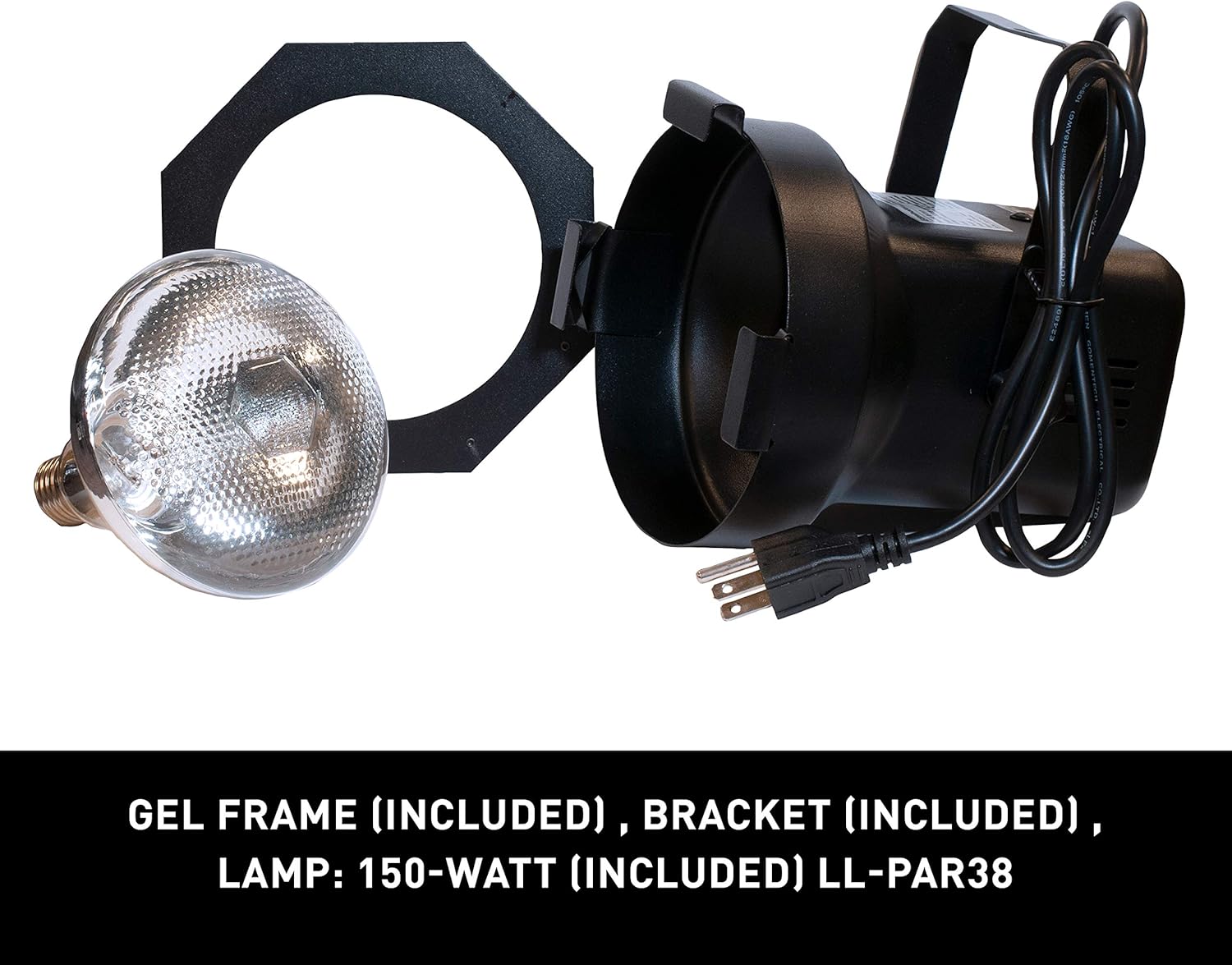 ADJ Products Eliminator Lighting E117 Stage Light Unit, PAR 38B Flood 7.00in. x 7.00in. x 8.00in.