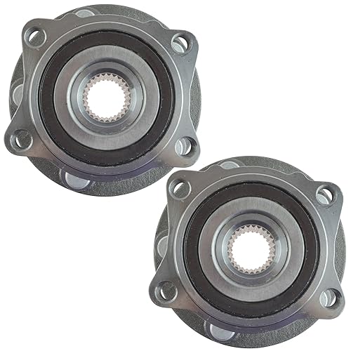 Miniatura 853 de TRQ Juego de 2 rodamientos de rueda delantera y conjunto de cubo compatible con Ford Mustang 2005-2007 2005-2014