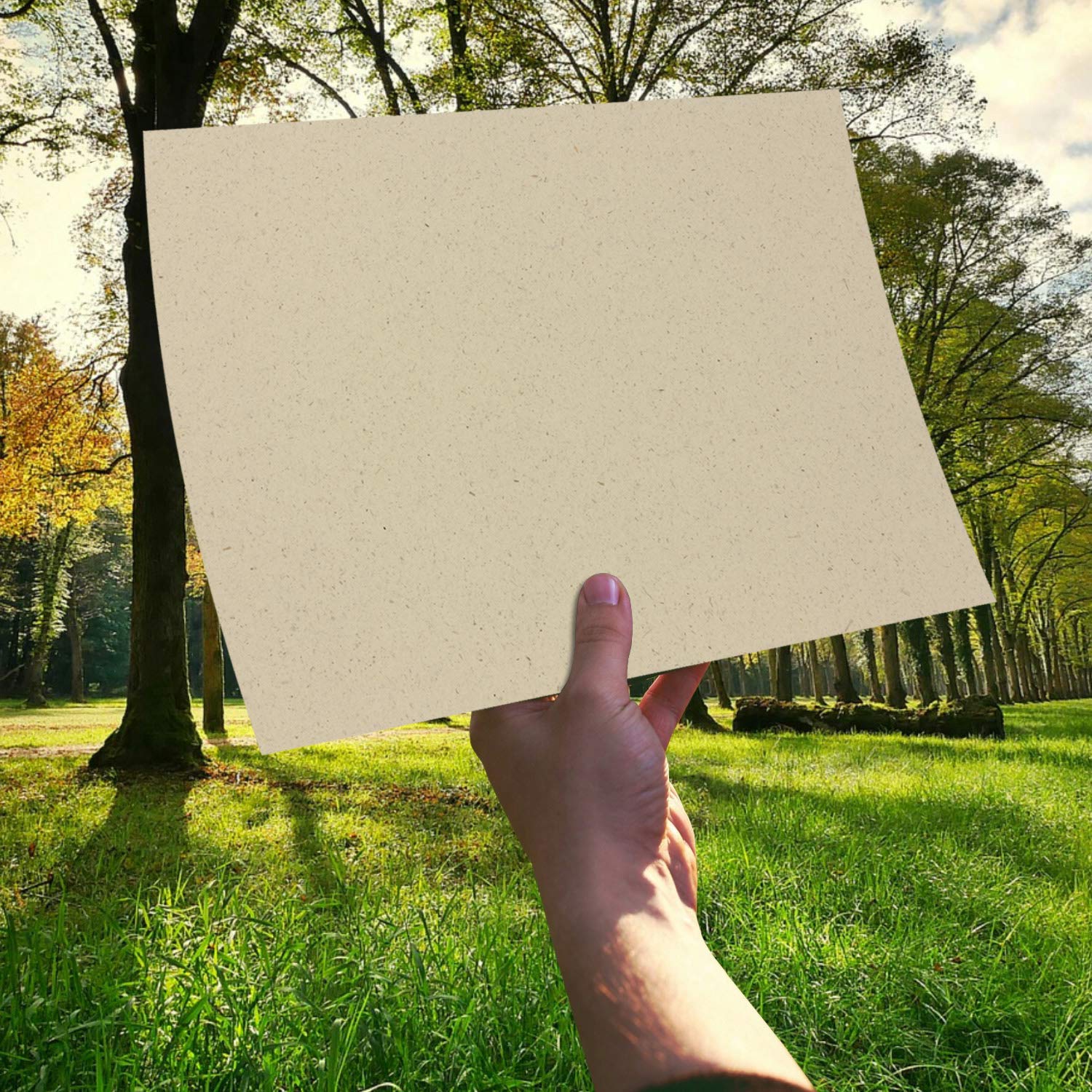 150x ÖKO Briefpapier DIN A4 mit Briefumschlägen Haftklebung DIN Lang aus Graspapier - Recycling Papier 120 g/m² - Umwelt Bastelpapier für Einladungen oder Briefpost - Glüxx Agent