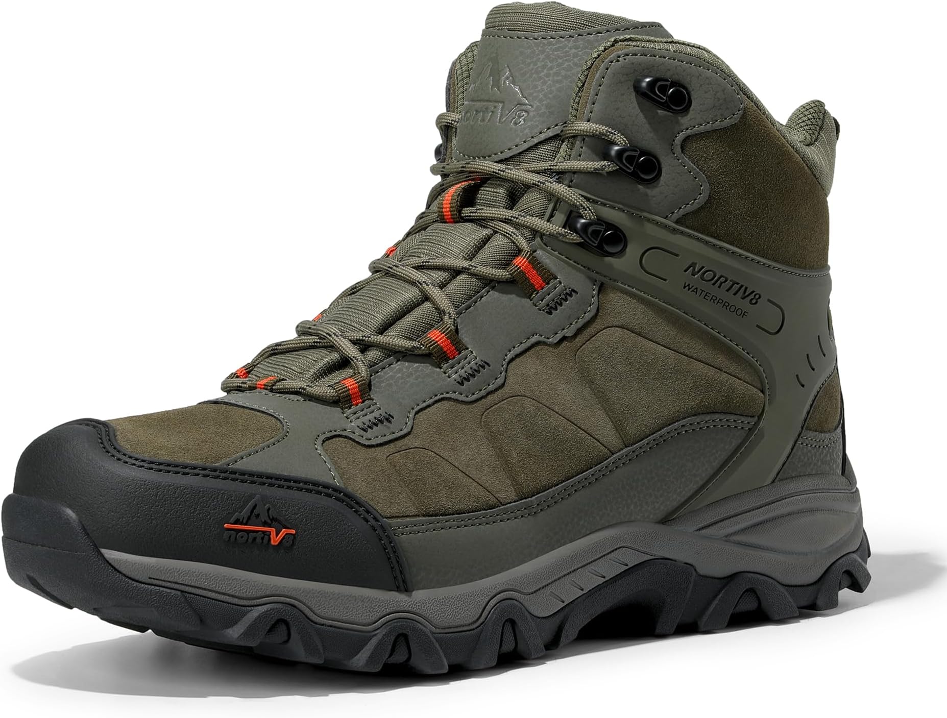 Men's Waterproof Hiking Boots Outdoor Mid Trekking Lightweight Mountaineering Shoes Paladin