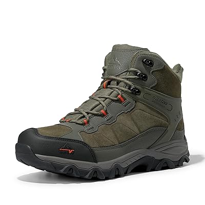 NORTIV 8 Men's Waterproof Hiking Boots Outdoor Mid Trekking Lightweight Mountaineering Shoes Paladin