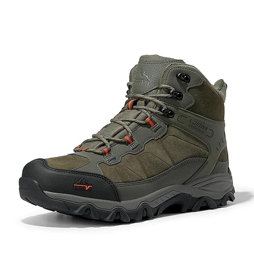 NORTIV 8 Men's Waterproof Hiking Boots Outdoor Mid Trekking Lightweight
