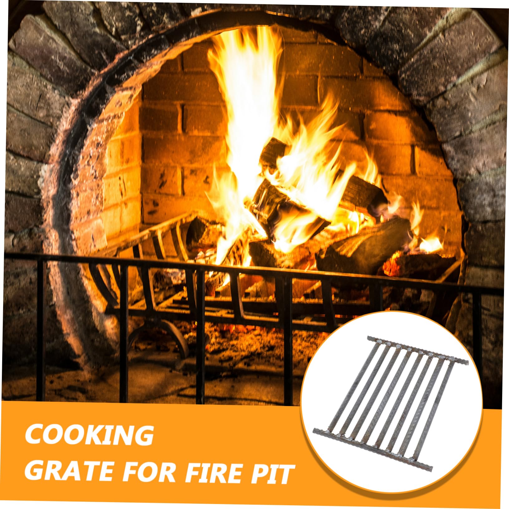 Toyvian Rejilla Para Hoguera Resistente De Soporte Para Troncos y Parrilla De Cocina Para Acampar y Cocción Compatible Estufas De Jardín