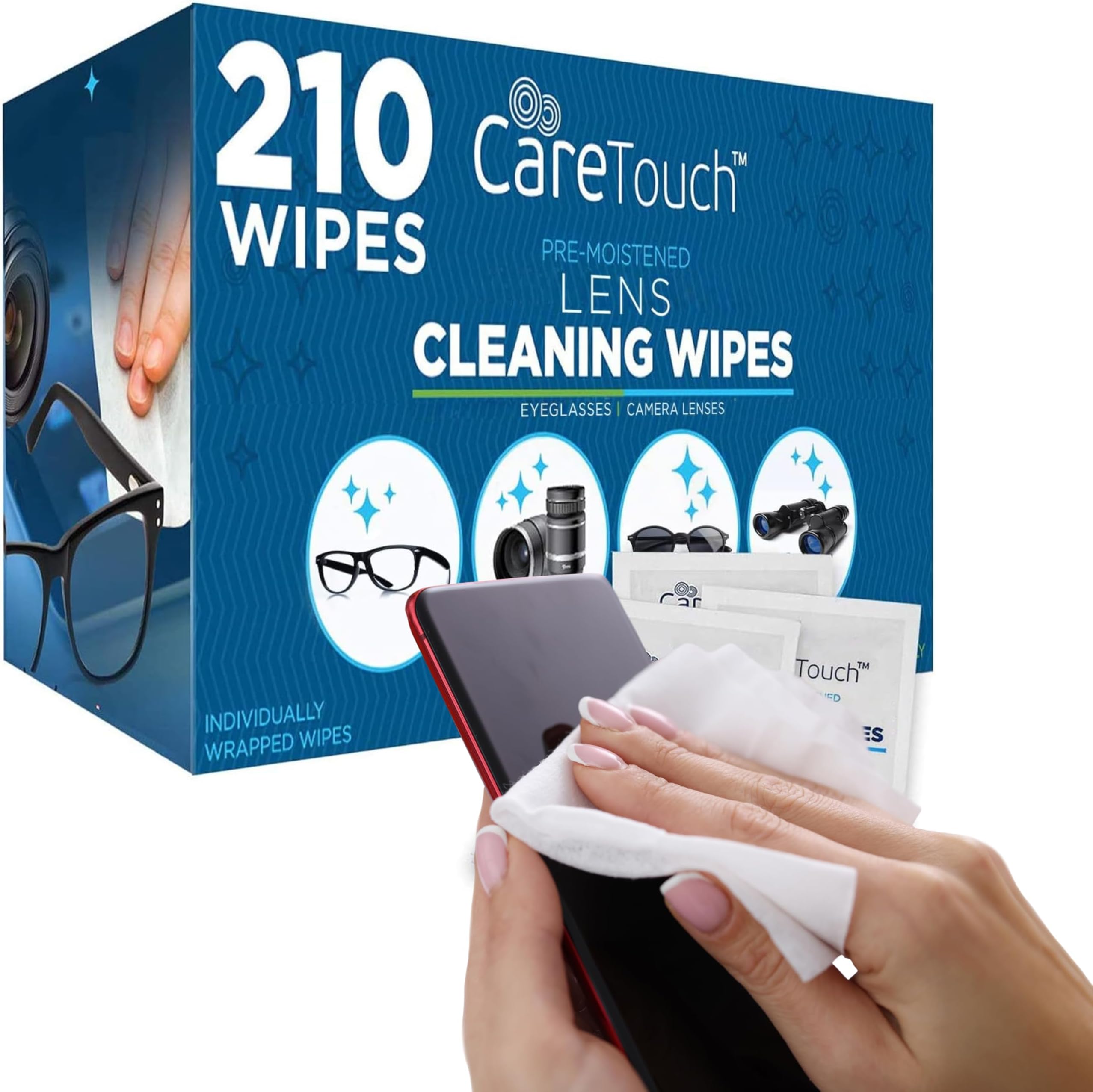 Amazon.com: Nice 'n Clean SmudgeGuard Lens Cleaning Wipes (100 Total ...